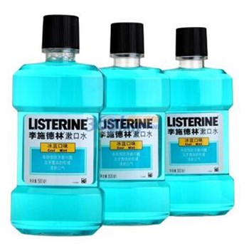 李施德林冰蓝漱口水 三包装 500ml