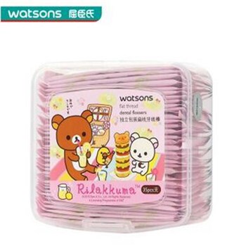 屈臣氏独立包装扁线牙线棒35支(轻松熊)