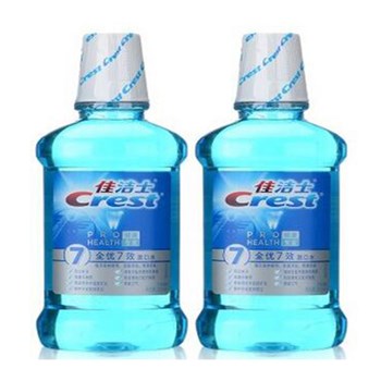 佳洁士(Crest) 全优7效 漱口水350毫升两瓶装