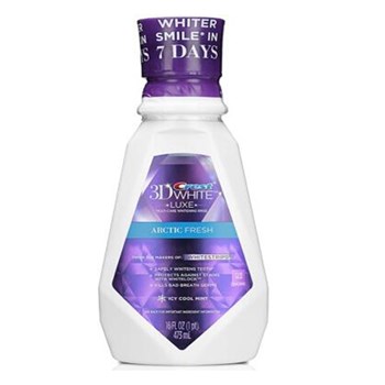 宝洁P&G 佳洁士（CREST）漱口水 多效美白 滋养牙釉质 473ml 美国原装进口  3D闪耀炫白