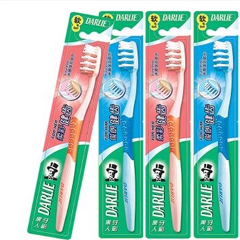 黑人（DARLIE）柔彩俊朗（优惠装） 牙刷×4