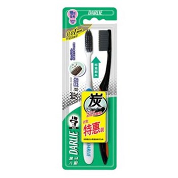 黑人（DARLIE）炭丝深洁  （优惠装） 牙刷×2