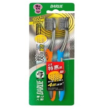黑人（DARLIE）炭丝旋洁 （优惠装） 牙刷×2
