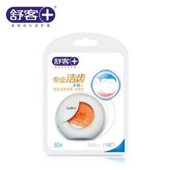 舒客 舒克 洁齿牙线50m一盒