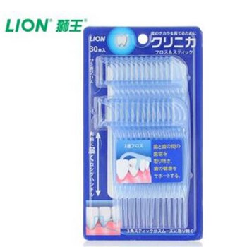 日本狮王（Lion） CLINICA深洁牙线棒(3弦) 30支 原装进口