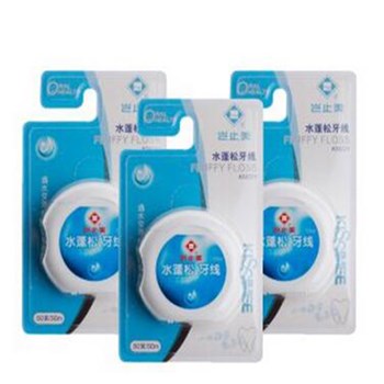 岂止美水蓬松牙线 牙线签 50米3盒