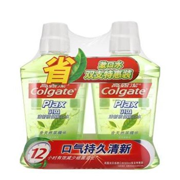 高露洁贝齿清新茶健漱口水500ml（两瓶装）