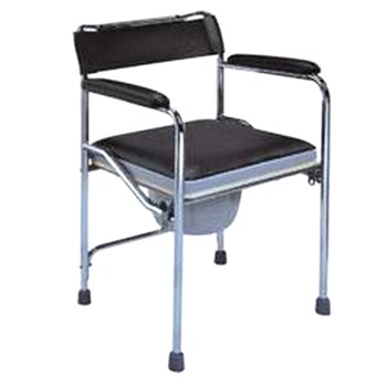 佛山AJ706可折叠坐便椅/仿皮/电镀大架