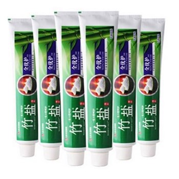 LG竹盐 精品 牙膏 （全优护原味）（精炼竹盐 全优呵护）220g×6  