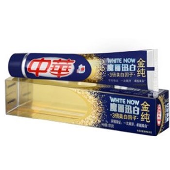 中华(ZHONGHUA) 金纯魔丽迅白 冰晶双重薄荷牙膏(美白因子提升至3倍 卓越美白效果)170g