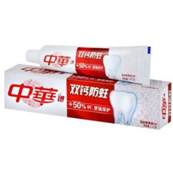 中华(ZHONGHUA)双钙防蛀 缤纷鲜果牙膏140g