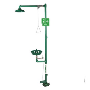 西斯贝尔洗眼器，不锈钢复合式冲淋洗眼器WG7051F