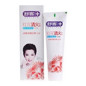 舒客（saky）专业口腔护理红花清火牙膏120g