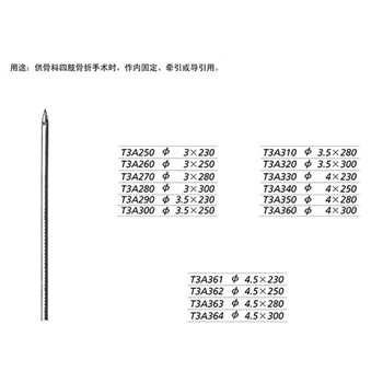 金钟 骨科耗材/工具 无菌斯氏针