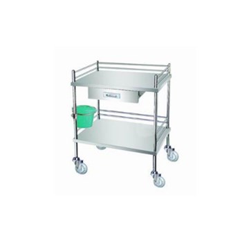 恒跃不锈钢小号治疗车SMT-S