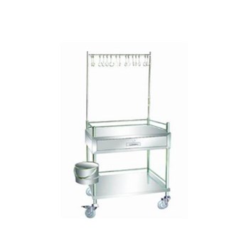 恒跃不锈钢输液治疗车IISMT-12