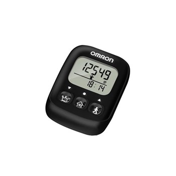 欧姆龙电子计步器3D多功能 HJ-325黑曜石/白珍珠