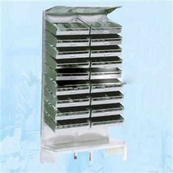 山东铭泰钢制喷塑双列西药架（九层）C23