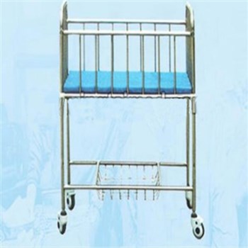 山东铭泰全不锈钢床边式婴儿车A7