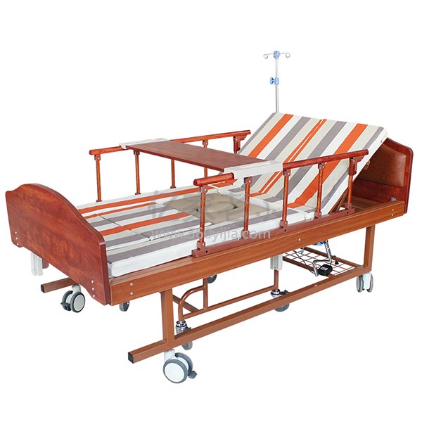 迈德斯特手动护理床床椅分离轮椅床红色手动家用医疗多功能老人