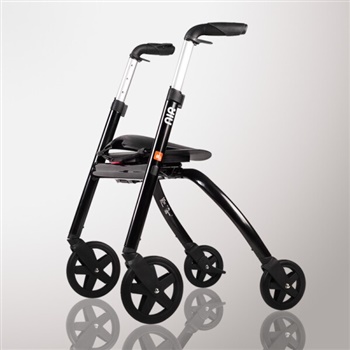 NIP 新西兰四轮助行器 轻便可折叠拐杖凳 升级款（黑色）