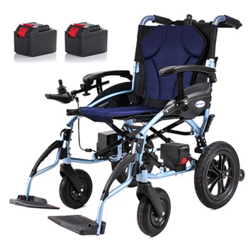 互邦电动轮椅 锂电池铝合金【前后双控+无刷电机+可上飞机】HBLD3-F升级