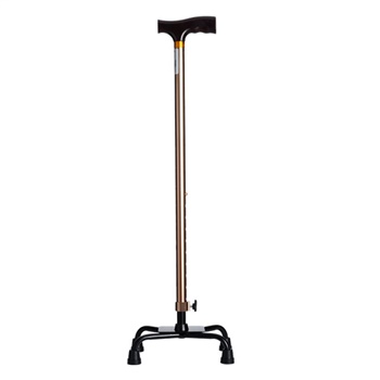 优康德 美式四脚拐杖UKD-2630 加厚铝合金可伸缩 防滑助行高低可调