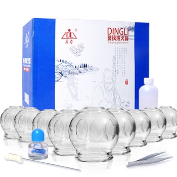鼎力 家用玻璃拔火罐 套装16罐E-16