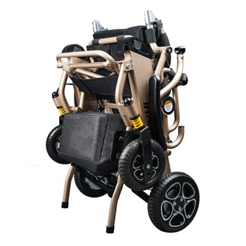 英洛华（innuovo）老年人电动轮椅锂电池便携式轻便可折叠轮椅N5513A金色升级款