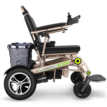 德国斯维驰 豪华型全自动遥控电动轮椅 轻便可折叠 香槟金