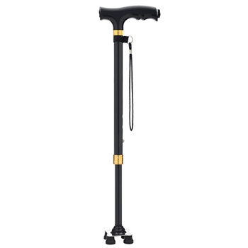 氧精灵 老人四脚拐杖 防滑可伸缩 JS621