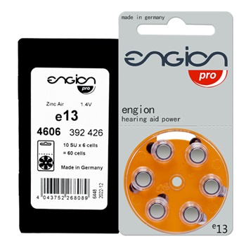 助听器1.4v专用电池 e13整盒（60粒）适用于瑞声达、西门子、峰力