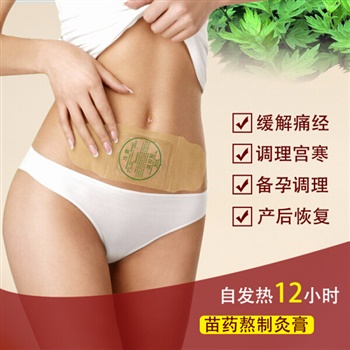 久苗 宫寒贴 宫寒调理贴艾草益母草产后暖宫贴 痛经暖宫贴大姨妈帖暖宝宝贴 2盒装[6片]