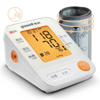 鱼跃 电子血压计(上臂式) YE670E 心律不齐提示 语音背光升级臂带