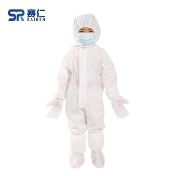 赛仁 一次性医用隔离衣 连身式防护衣 隔离服 儿童防护隔离服 S码(110-130cm)