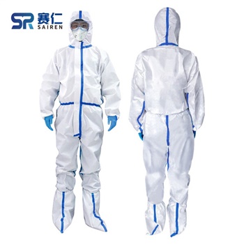 赛仁 一次性医用防护服(不含鞋套) 欧盟CE认证 无菌型隔离防护服 连身式 均码(160-180cm) 新款