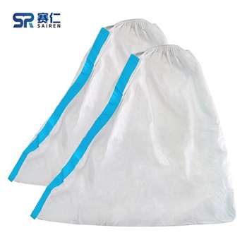 赛仁 一次性医用隔离鞋套 防护鞋套 40双装 约高35cm 大码