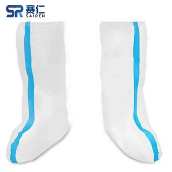 赛仁 一次性医用隔离鞋套 防护鞋套 防护款 高筒 1双装 高45cm 大码(40-45码)