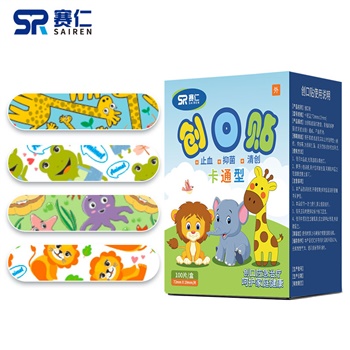 赛仁 创口贴 卡通型72mmX19mm 100片/盒