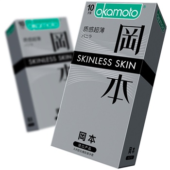 冈本 避孕套 安全套 SKIN质感10片装 男用超薄 套套 计生 成人用品 进口 产品 okamoto