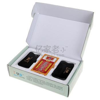 早康牛角刮痧板刮痧油礼盒（梳状刮痧板+方形刮痧板+刮痧油50ml）