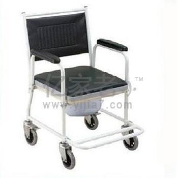 佛山693坐便椅/可作坐便轮椅/带脚踏/四小轮