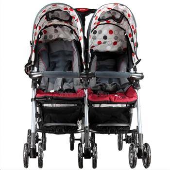 康贝双胞胎手推车TS-3（天蓝、酒红）