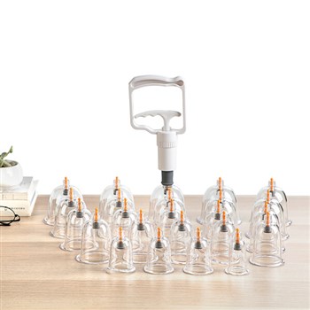 华佗 家用真空拔罐器全套24罐 抽气式非玻璃