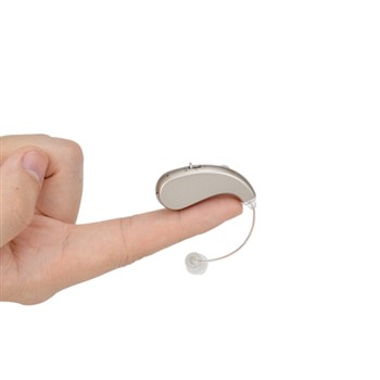 沐光 助听器（耳背式）可充电无线隐形 VHP-203 钛金银（赠原装充电器）
