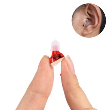 蓝米 助听器（耳内式）ZDC-901A 红蓝款 无线隐形免调试 右耳