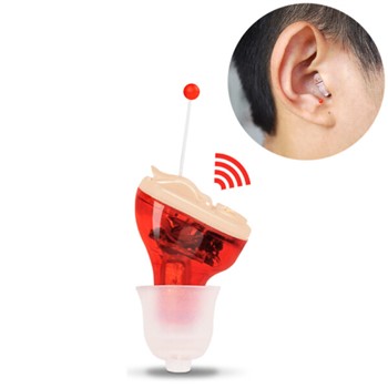 欧百瑞（OPARI）助听器 老人隐形耳内式无线助听器耳聋耳背耳道式老年助听器耳机 右耳红色