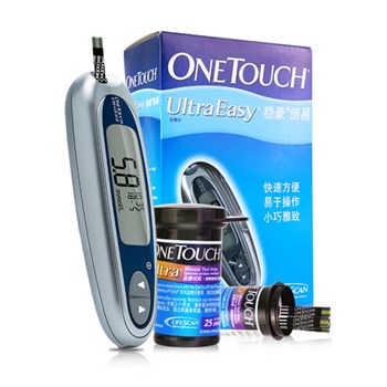 强生 稳捷血糖仪 稳豪倍易型银色套装（含50片试纸/采血针）