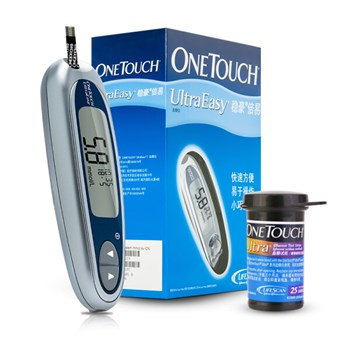 强生 稳捷血糖仪 稳豪倍易型银色套装（含25片试纸/采血针）