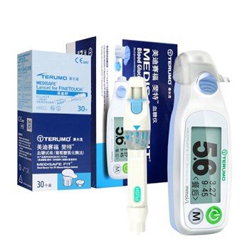 泰尔茂(日本进口) 血糖仪 美迪赛福斐特FR201BC （内附60片试纸+60采血针）